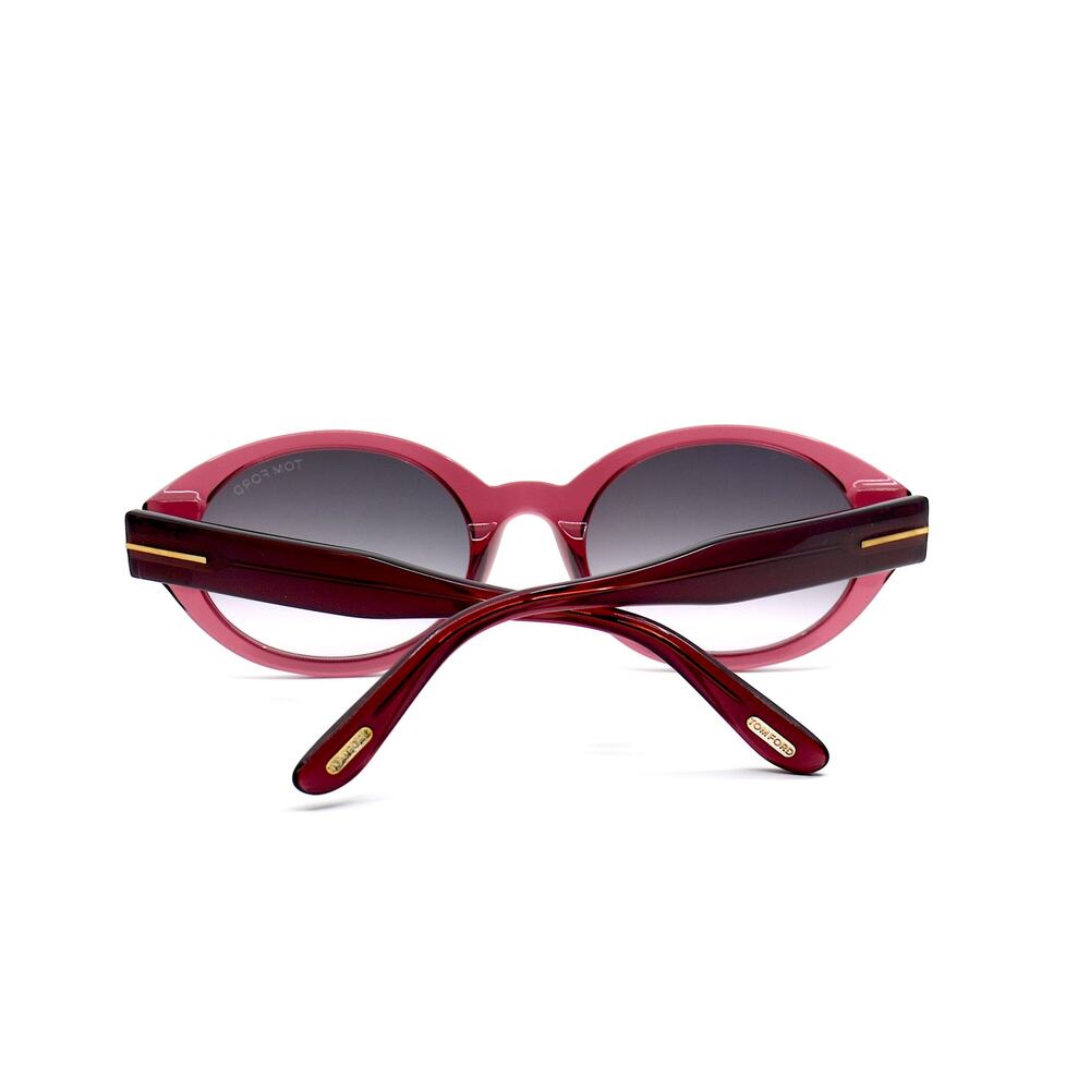 TOM FORD GENEVIEVE TF916/S 81B SHINY VIOLET SMOKE SUNGLASSES - Picture 8 of 15